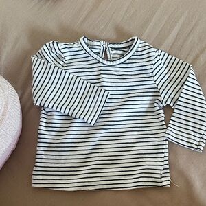 Little Me Long Sleeve Striped Shirt